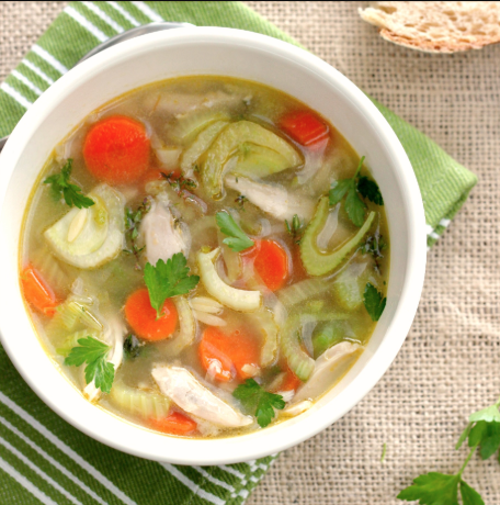 Clear Chicken & Veggie Soup
