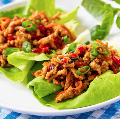 Spicy Chicken Lettuce Wraps